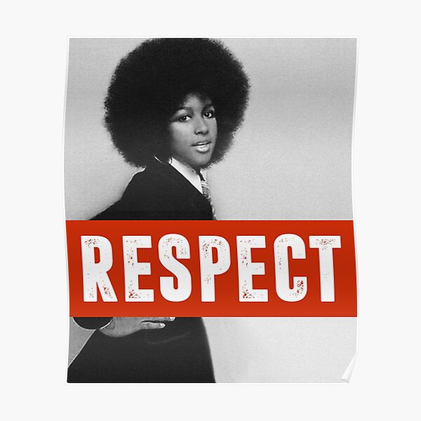 Aretha Franklin Memorial Respecter le concept d’autonomisation de la libération des femmes Poster