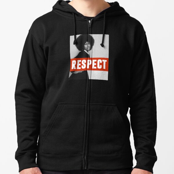Aretha Franklin Memorial Respect Women’s Liberation Empowerment Design Zipped Hoodie