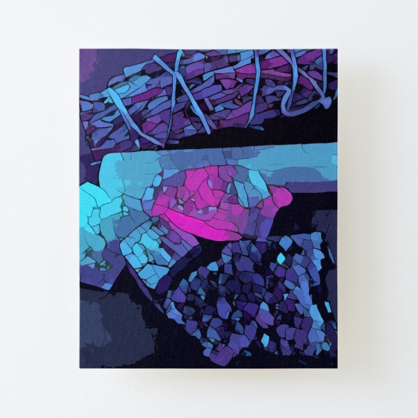 Sage & Crystals Canvas Mounted Print