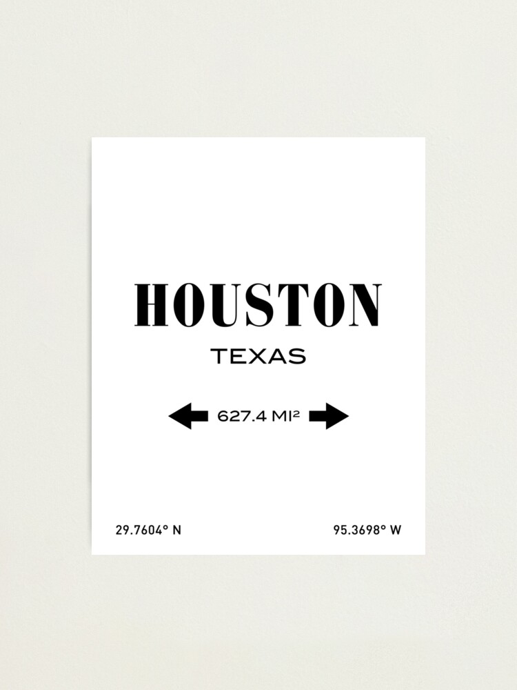 Alternate view of Houston Print Photographic Print
