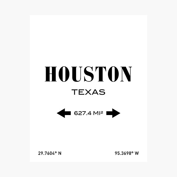 Houston Print Photographic Print