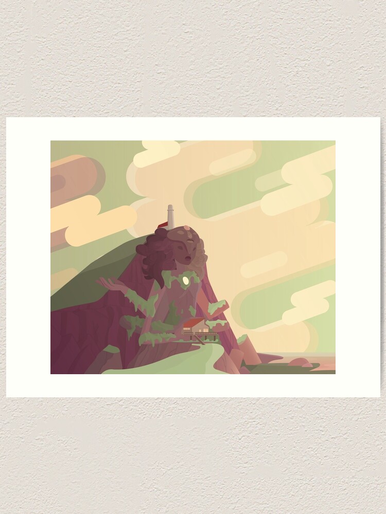 Alternate view of Crystal Gems Temple Art Print