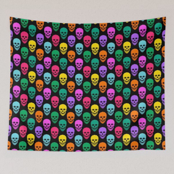 Item preview, Gothic, multicolored skulls #abstract  #texture #Gothic designed and sold by fuzzyfox.