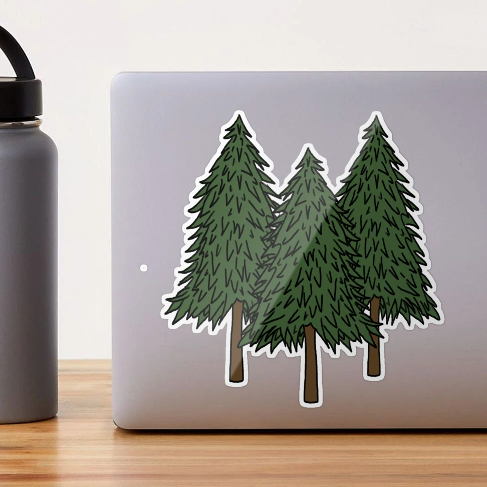 Pine Trees Sticker for Sale by Rob Price