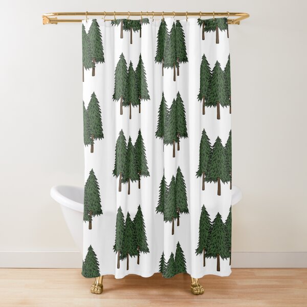 Pine Trees Shower Curtain