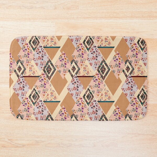 Item preview, Seamless abstract patchwork plaid patches pattern backrgound #patchwork #Rustic designed and sold by fuzzyfox.