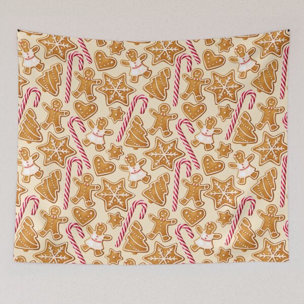 Item preview, Christmas Gingerbread Cookies & Candy Canes designed and sold by newburyboutique.
