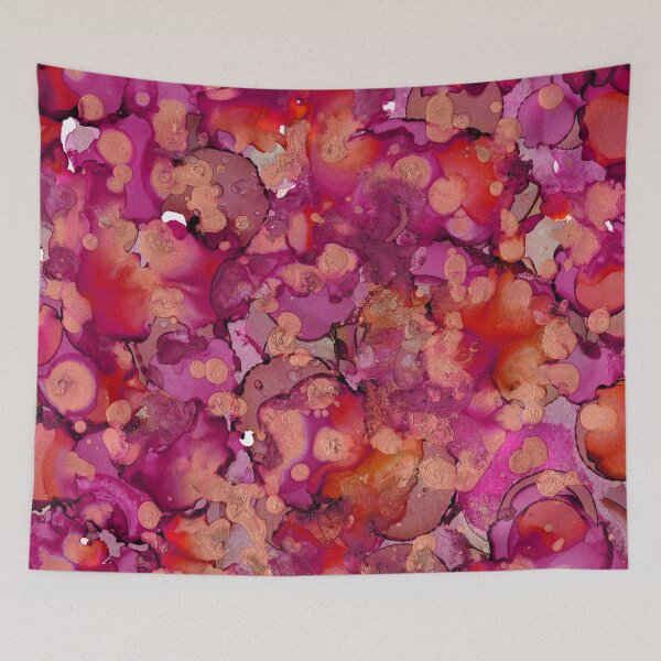 Item preview, Pink Moscato Alcohol Ink Painting designed and sold by tinaschofield.