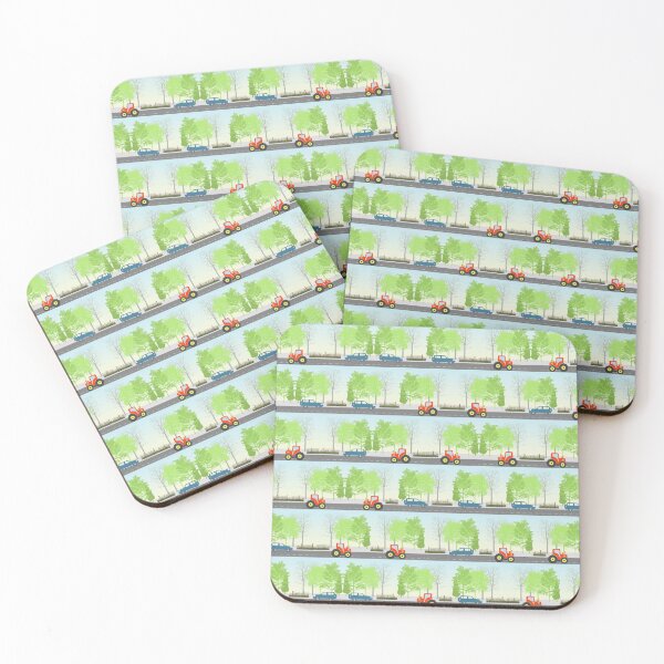 Item preview, Cars and trees pattern designed and sold by Gaspar Avila.