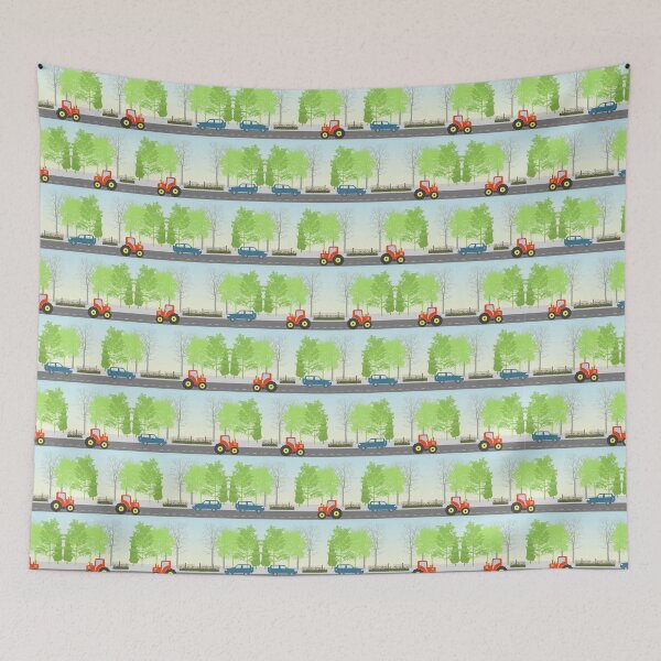 Item preview, Cars and trees pattern designed and sold by Gaspar Avila.