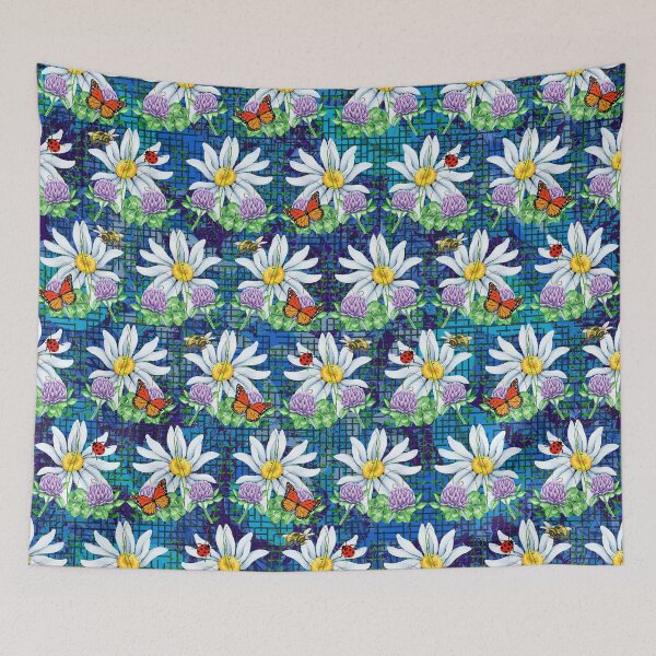Item preview, Flowers and bugs pattern designed and sold by Gaspar Avila.