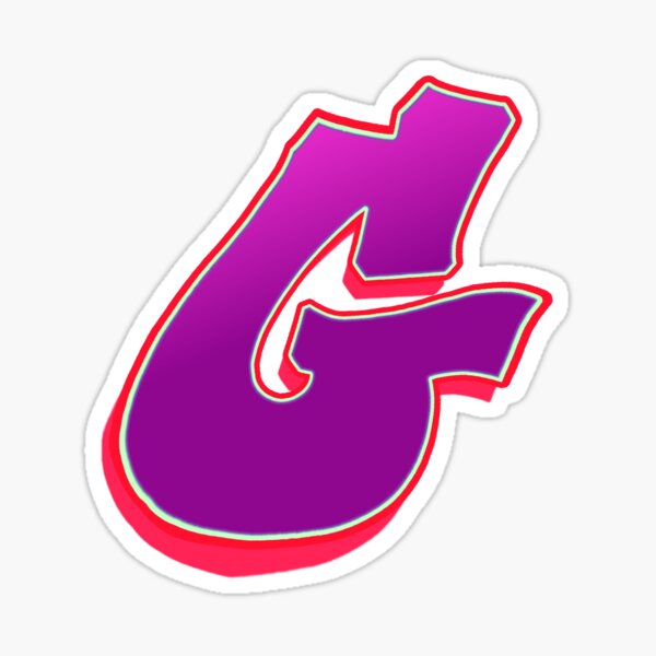 G - purple/red Sticker