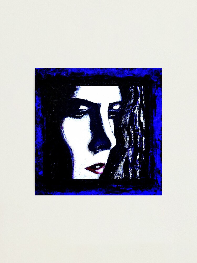 Alternate view of Serious Blue Photographic Print