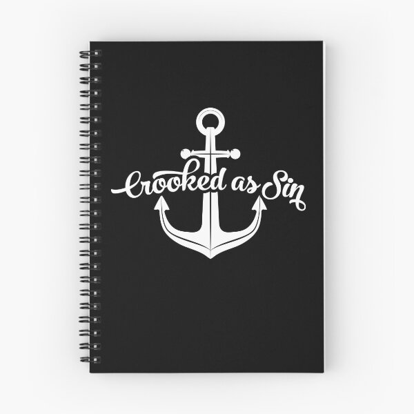Item preview, Crooked as Sin w/ Anchor || Newfoundland and Labrador || Gifts || Souvenirs || Clothing designed and sold by SaltWaterOre.