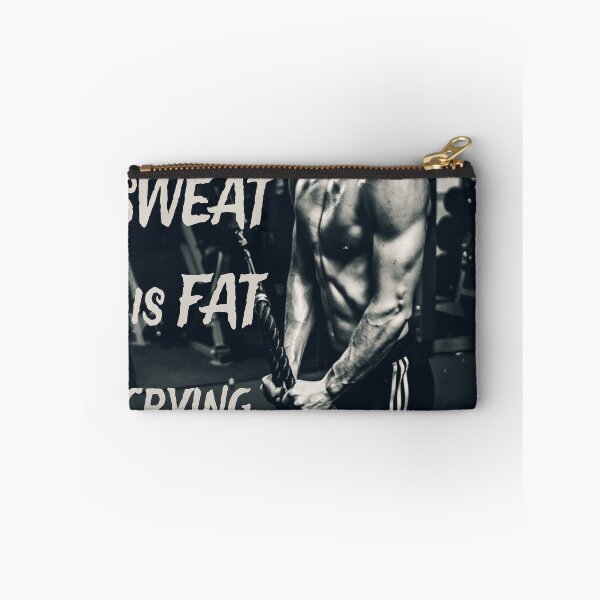 Item preview, Sweat is Fat Crying Motivational Inspirational Fitness designed and sold by mwagie.