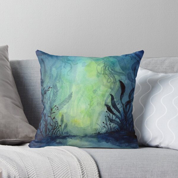 Item preview, Underwater Foliage Watercolor designed and sold by Olga Shvartsur.