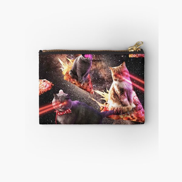 Item preview, Galaxy Laser Cat - Space Pizza Cats with Lazer Eyes designed and sold by SkylerJHill.