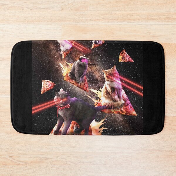 Item preview, Galaxy Laser Cat - Space Pizza Cats with Lazer Eyes designed and sold by SkylerJHill.