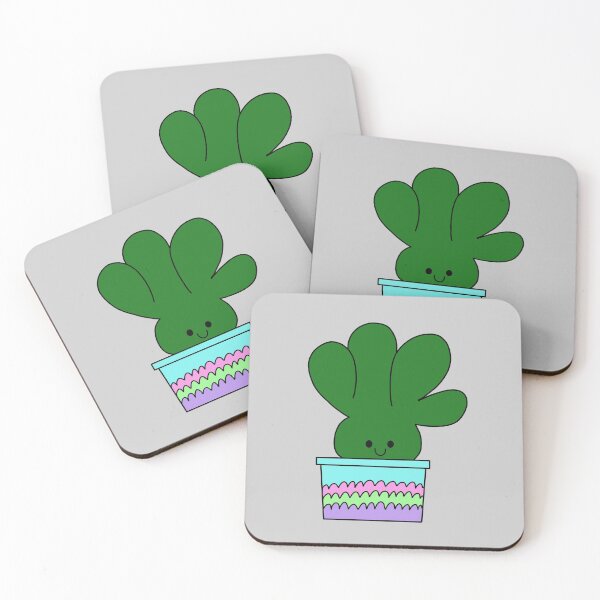 Item preview, Cute Cactus Design #14: Smiling High 4 Succulent designed and sold by DreamCactus.