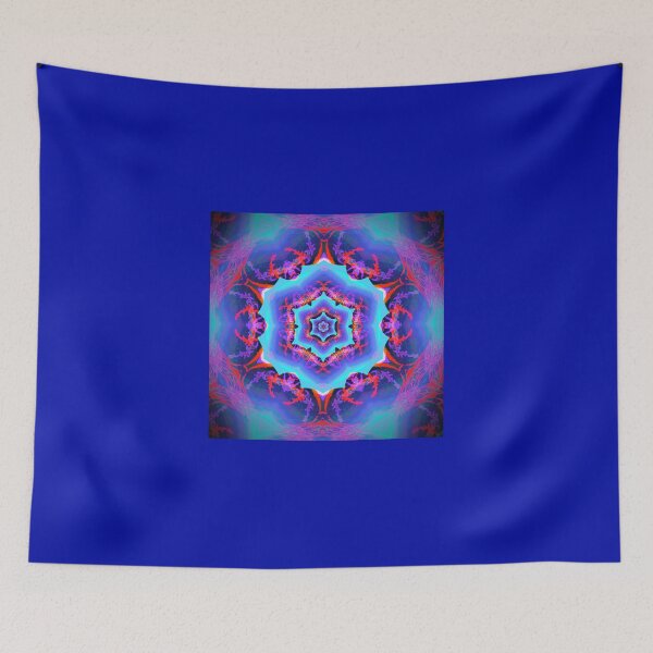 Item preview, Blue Tangerine Fire Fey Mandala Kaleidoscope 4-24 designed and sold by Katje Janisch.
