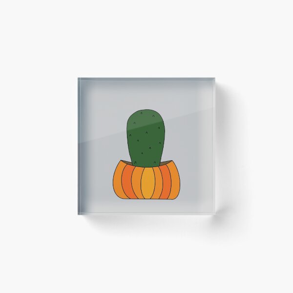 Item preview, Cute Cactus Design #17: Halloween Pumpkin Cactus designed and sold by DreamCactus.