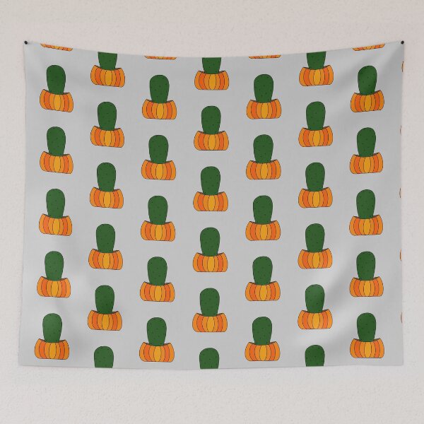 Item preview, Cute Cactus Design #17: Halloween Pumpkin Cactus designed and sold by DreamCactus.