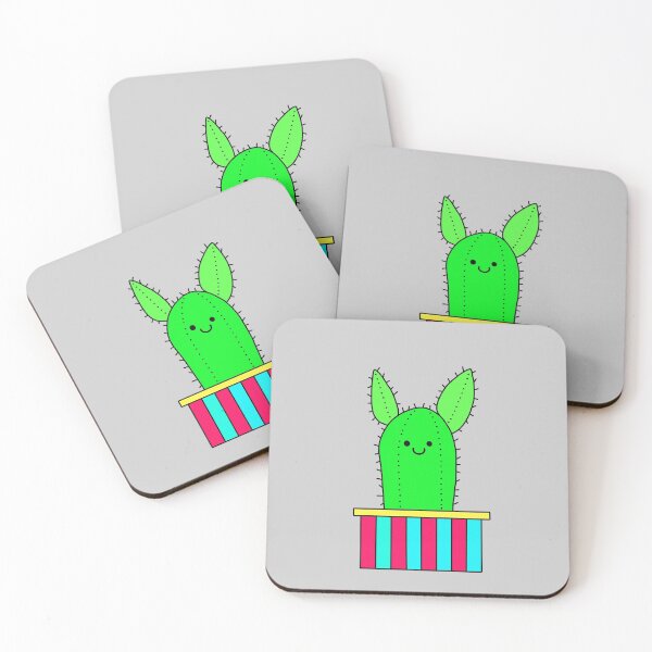 Item preview, Cute Cactus Design #18: Smiling Pointy Ear Cactus designed and sold by DreamCactus.