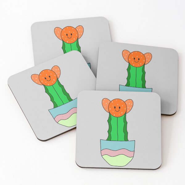 Item preview, Cute Cactus Design #19: Happy Red Flower Cactus designed and sold by DreamCactus.