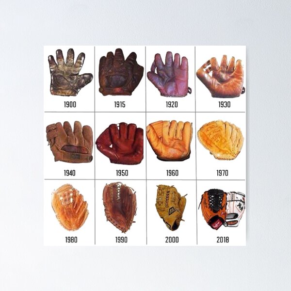 Baseball Nostalgia Baseball Gloves Through the Years Great Poster Poster for Sale by AmericanTeeCo Redbubble