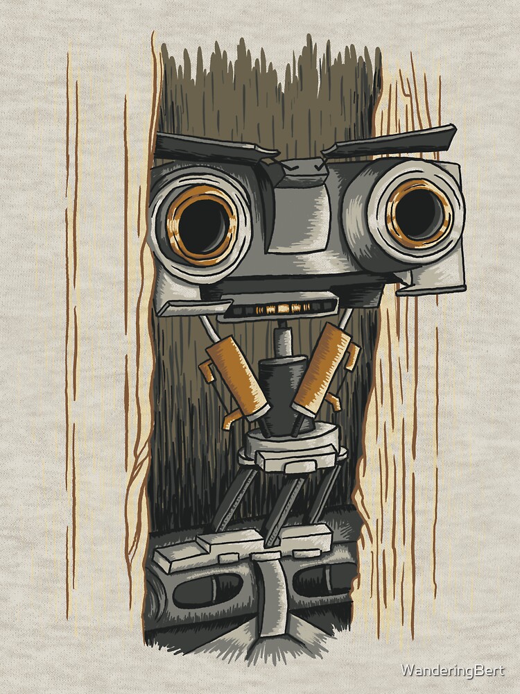 Thumbnail 7 of 7, Classic T-Shirt, Here's Johnny 5 designed and sold by WanderingBert.