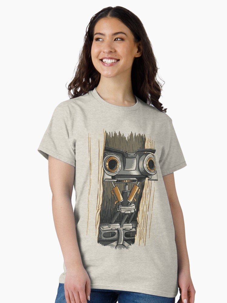 Thumbnail 2 of 7, Classic T-Shirt, Here's Johnny 5 designed and sold by WanderingBert.