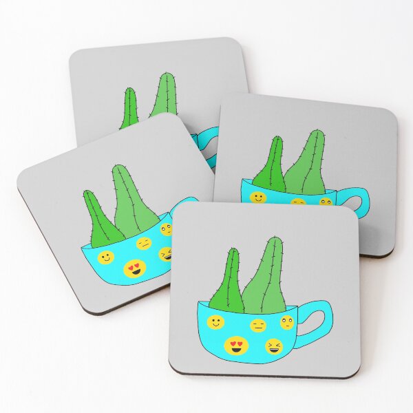 Item preview, Cute Cactus Design #44: Emoticon Cup Cacti designed and sold by DreamCactus.