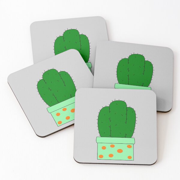 Item preview, Cute Cactus Design #47: Orange Pot Cactus designed and sold by DreamCactus.
