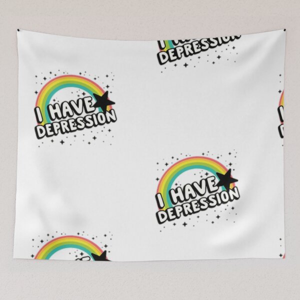 Item preview, Depression sucks but you don't have to hide it.  You were made to be you so embrace it even if you can't get out off bed today.  designed and sold by FawnElaine Designs.