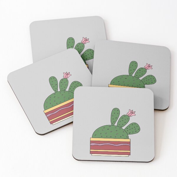 Item preview, Cute Cactus Design #60: Cactus WIth Beautiful Flower designed and sold by DreamCactus.