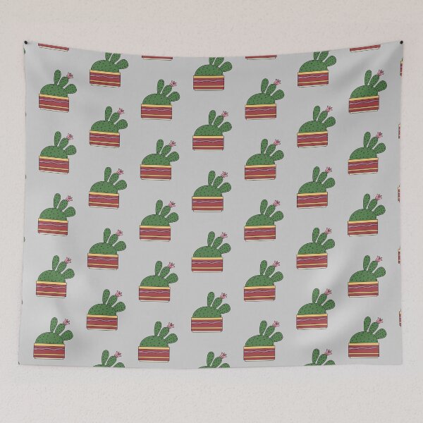 Item preview, Cute Cactus Design #60: Cactus WIth Beautiful Flower designed and sold by DreamCactus.