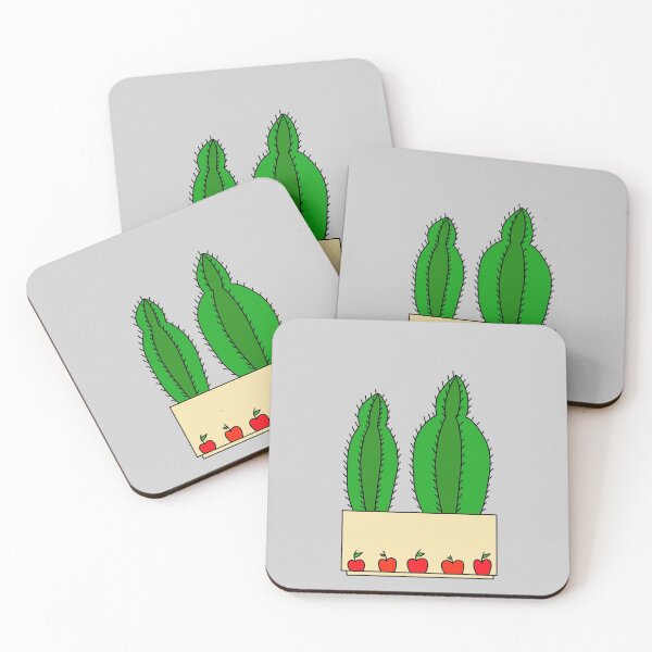 Item preview, Cute Cactus Design #61: 2 Cacti In An Apple Pot designed and sold by DreamCactus.