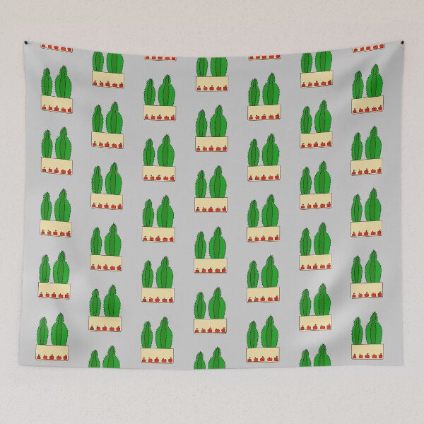 Item preview, Cute Cactus Design #61: 2 Cacti In An Apple Pot designed and sold by DreamCactus.