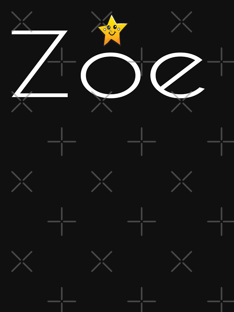 "Zoe Cute Adorable Kawaii Star Name Zoey" Tshirt by ProjectX23 Redbubble