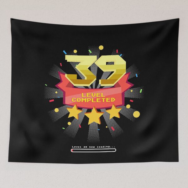 Item preview, 39 level completed T-shirt Funny birthday gift designed and sold by lxmag.