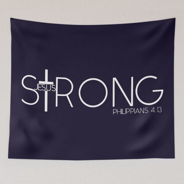Item preview, Jesus Strong Philippians 4:13 designed and sold by TheKingdomAttic.