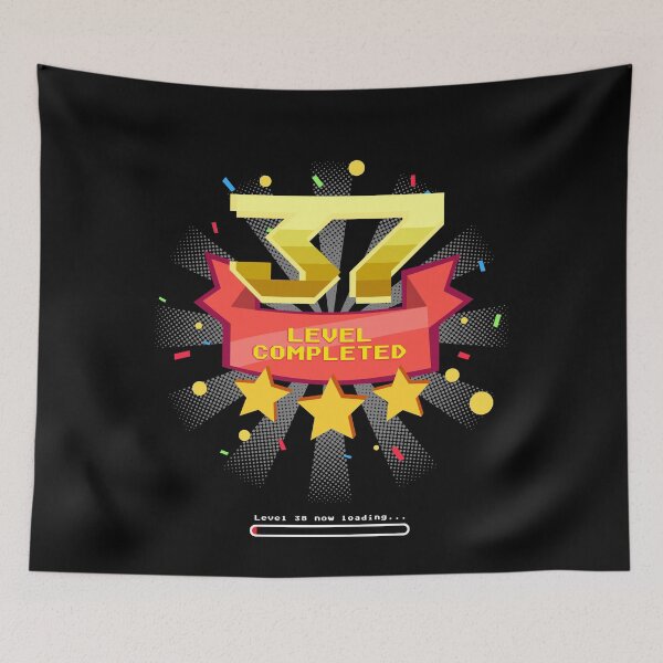 Item preview, 37 level completed T-shirt Funny birthday gift designed and sold by lxmag.
