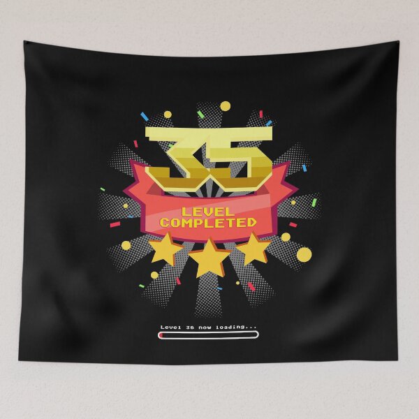 Item preview, 35 level completed T-shirt Funny birthday gift designed and sold by lxmag.