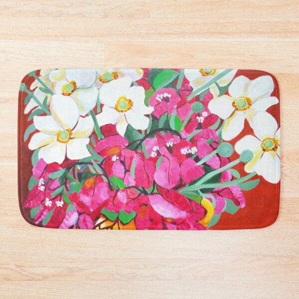 Item preview, Yellow Jug with Bougainvillia designed and sold by marlene veronique holdsworth.