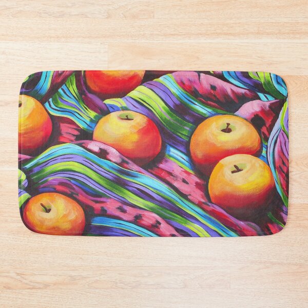Item preview, Fruit on Striped Cloth designed and sold by marlene veronique holdsworth.