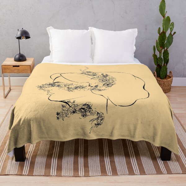 Artikelvorschau, Profil Seitenzeichnung Feder Design entworfen und verkauft von junepillows.
