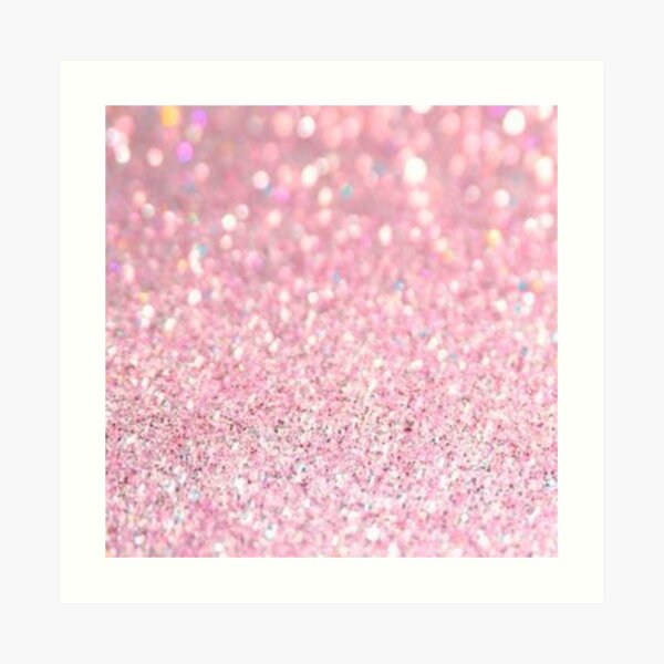 "pink glitter" Art Print for Sale by starrily Redbubble