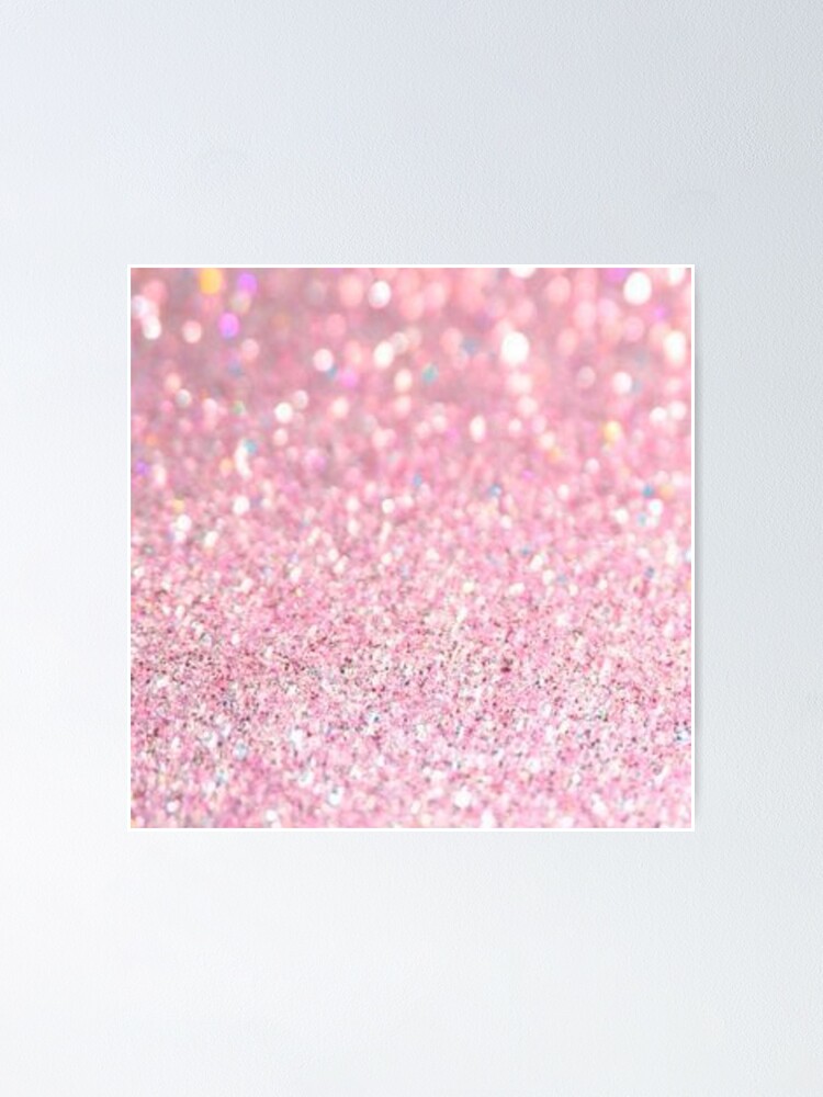 pink glitter Poster for Sale by starrily