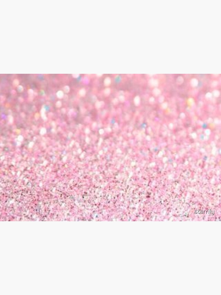Pink Glitter Bath Mat Designed & Sold By DaviRussell Jr