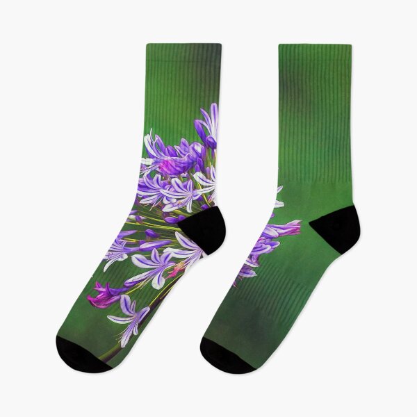 Item preview, Flowering Agapanthus on Lush Green Background designed and sold by Scotch Macaskill.
